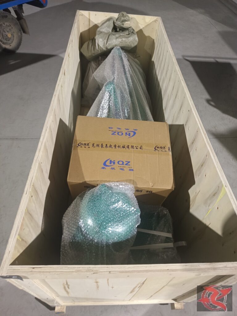 Verpackung für Elektrokettenzüge