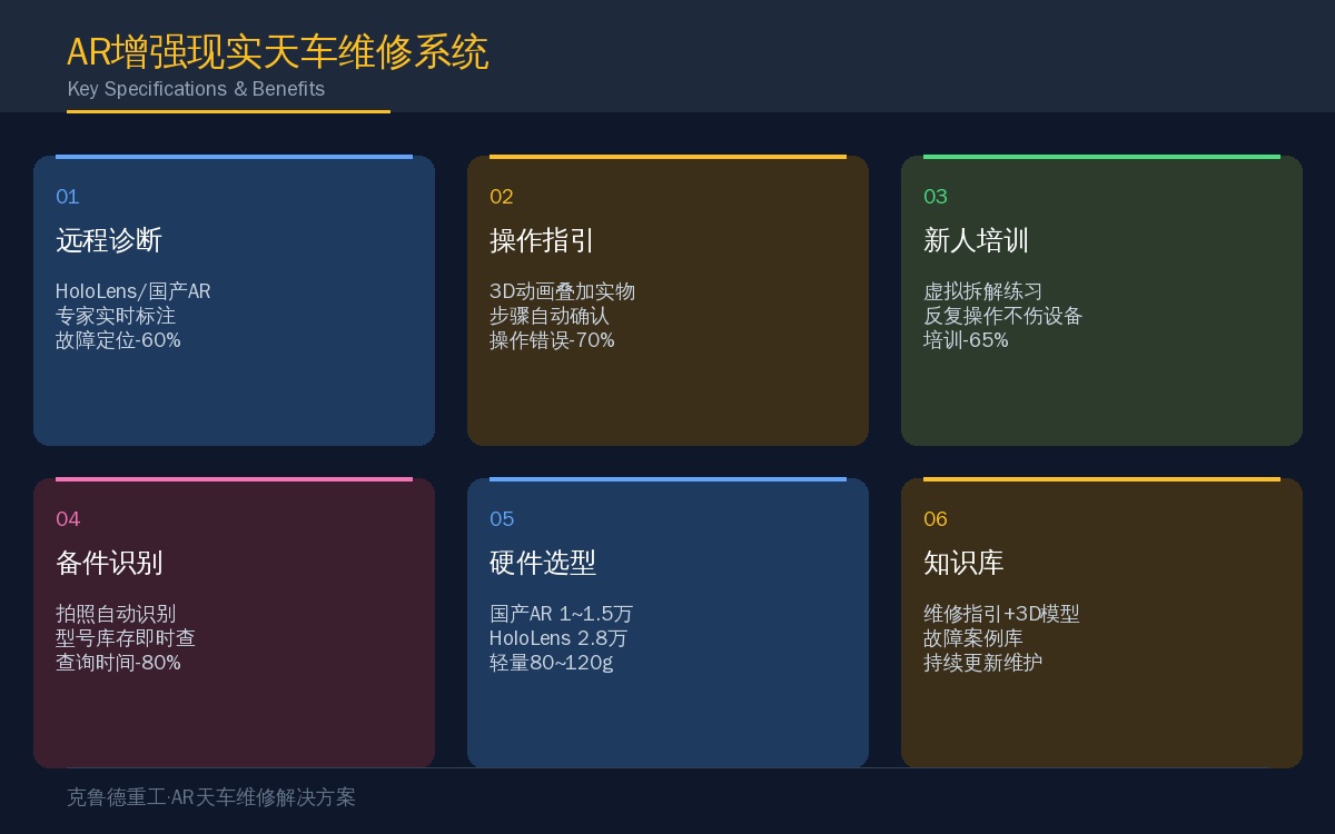 AR天车维修系统六大核心功能
