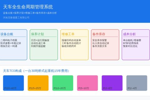 天车全生命周期管理系统详解：从采购到报废的数字化管理解决方案
