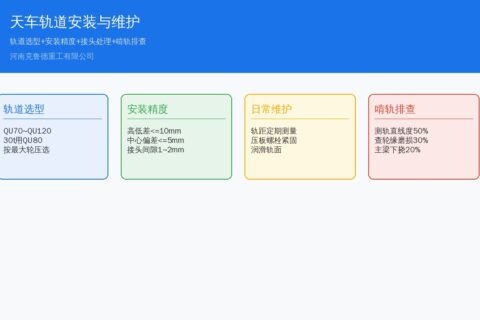 天车轨道安装与维护技术：轨道选型、安装精度与常见故障处理