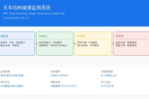 天车结构健康监测系统(SHM)技术方案：应变在线监测、疲劳寿命评估与数字孪生实现